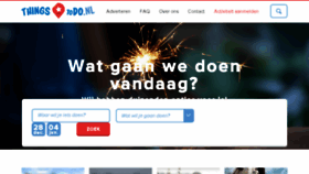 What Thingstodo.nl website looked like in 2015 (8 years ago)