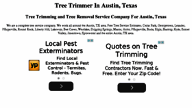 What Treetrimmerinaustintexas.com website looked like in 2015 (8 years ago)