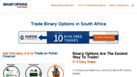 What Tradeoptions.co.za website looked like in 2015 (8 years ago)