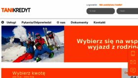 What Tanikredyt.pl website looked like in 2016 (8 years ago)