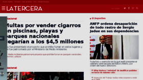 What Tercera.cl website looked like in 2016 (8 years ago)