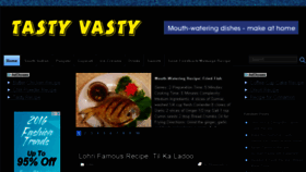 What Tastyvasty.com website looked like in 2016 (8 years ago)
