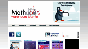 What Themathgames.com website looked like in 2016 (8 years ago)
