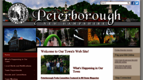 What Townofpeterborough.com website looked like in 2016 (8 years ago)