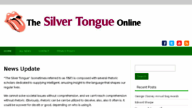 What Thesilvertongueonline.com website looked like in 2016 (8 years ago)