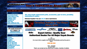 What Topkayaker.com website looked like in 2016 (8 years ago)