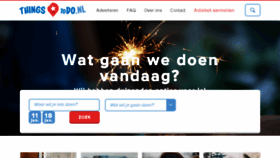 What Thingstodo.nl website looked like in 2016 (8 years ago)