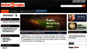 What Ticket4rugby.com website looked like in 2016 (8 years ago)