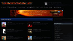 What Thegamescentral.net website looked like in 2016 (8 years ago)
