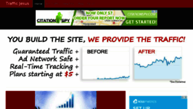 What Trafficjesus.com website looked like in 2016 (8 years ago)