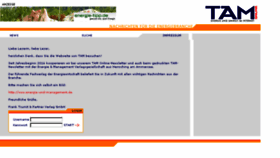 What Tam.de website looked like in 2016 (8 years ago)