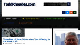 What Toddrhoades.com website looked like in 2016 (8 years ago)