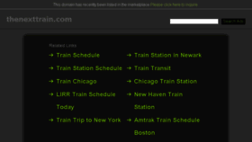 What Thenexttrain.com website looked like in 2016 (9 years ago)
