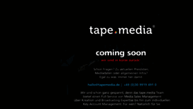 What Tapemedia.de website looked like in 2016 (8 years ago)