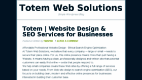 What Totemwebsolutions.com website looked like in 2016 (9 years ago)