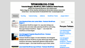 What Tipsngeblog.com website looked like in 2016 (8 years ago)