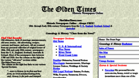 What Theoldentimes.com website looked like in 2016 (8 years ago)