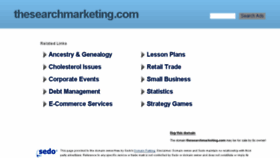 What Thesearchmarketing.com website looked like in 2016 (8 years ago)