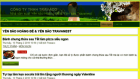 What Travaco.vn website looked like in 2016 (8 years ago)
