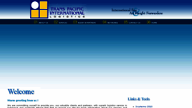 What Transpac-logistics.com website looked like in 2016 (8 years ago)