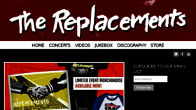 What Thereplacementsofficial.com website looked like in 2016 (8 years ago)