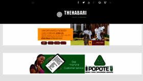 What Thehabari.com website looked like in 2016 (8 years ago)