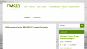 What Trager.ch website looked like in 2016 (8 years ago)