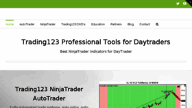 What Trading123.net website looked like in 2016 (8 years ago)