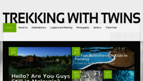 What Trekkingwithtwins.com website looked like in 2016 (8 years ago)