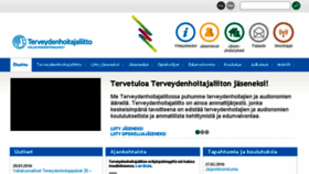 What Terveydenhoitajaliitto.fi website looked like in 2016 (8 years ago)