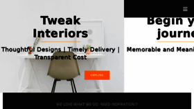 What Tweakinteriors.in website looked like in 2016 (8 years ago)