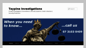What Taypineinvestigations.com.au website looked like in 2016 (8 years ago)