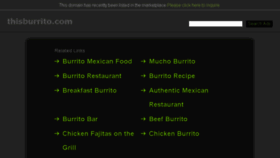 What Thisburrito.com website looked like in 2016 (8 years ago)