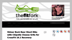 What Thefitfork.com website looked like in 2016 (8 years ago)