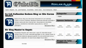 What Talhaazam.com website looked like in 2016 (8 years ago)