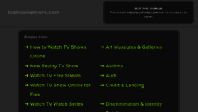 What Tvshowservers.com website looked like in 2016 (8 years ago)