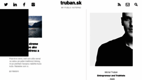What Truban.sk website looked like in 2016 (8 years ago)
