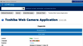 What Toshiba-web-camera-application.en.lo4d.com website looked like in 2016 (8 years ago)