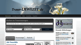 What Trauer-dewezet.de website looked like in 2016 (8 years ago)