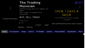 What Tradingmusician.com website looked like in 2016 (8 years ago)