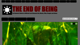 What Theendofbeing.com website looked like in 2016 (8 years ago)