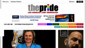 What Thepridela.com website looked like in 2016 (8 years ago)