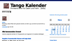 What Tangokalender.ch website looked like in 2016 (8 years ago)