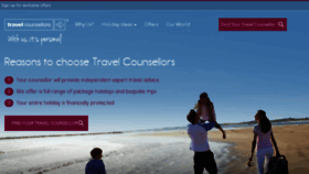 What Travelcounsellors.com website looked like in 2016 (8 years ago)