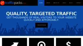 What Trafficpacks.com website looked like in 2016 (8 years ago)