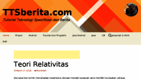 What Ttsberita.com website looked like in 2016 (8 years ago)