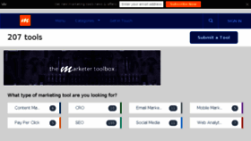 What Themarketertoolbox.com website looked like in 2016 (8 years ago)