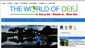 What Theworldofdeej.com website looked like in 2016 (8 years ago)