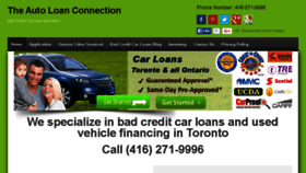 What Theautoloanconnection.com website looked like in 2016 (8 years ago)