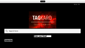 What Tagkaro.com website looked like in 2016 (8 years ago)